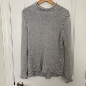 J Crew Knit Grey Sweater Size M